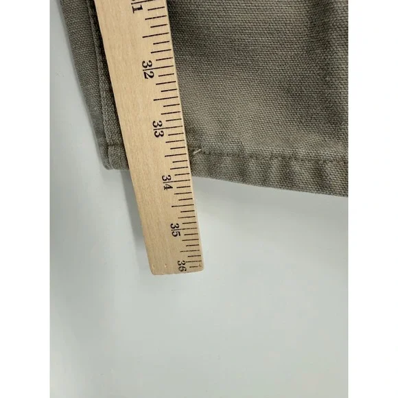 Carhartt Pants Mens 40x34 Beige Tan Cotton Canvas Carpenter Workwear B11 DES - Picture 8 of 10